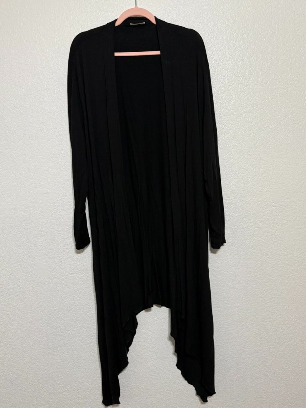 In Voland Womens Lightweight Black Duster/Cardigan 3X